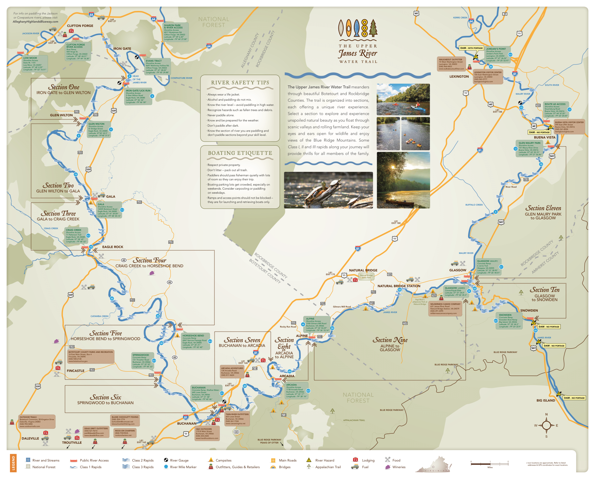 Upper James River Water Trail, 2017 Upper James River Water Trail, 2017