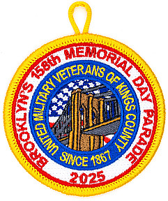Brooklyn's 158th Memrorial Day Parade 2025 Patch